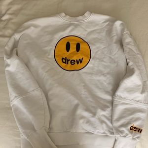 Authentic Drew House White Crewneck -Size m